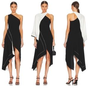 L’Academie Cillian Maxi Dress in Black & White